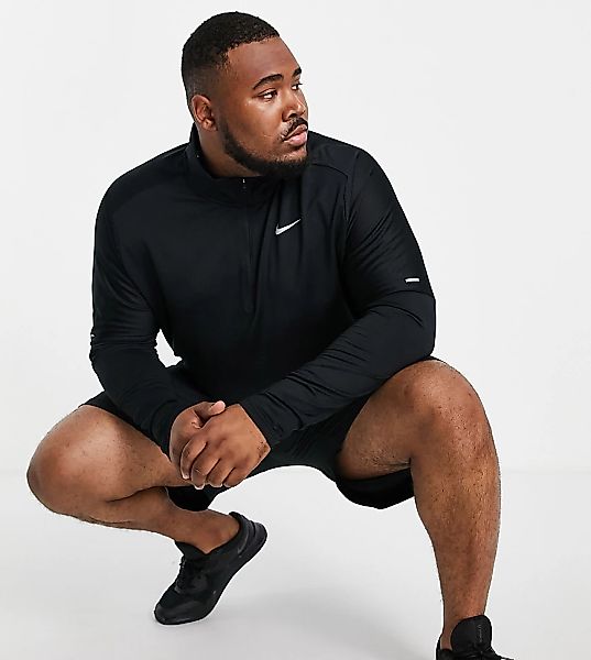Nike Running Plus – Element – Oberteil in Schwarz günstig online kaufen