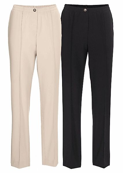 GOLDNER Schlupfhose "Kurzgröße Knitterarme Schlupfhosen im 2er Pack" günstig online kaufen