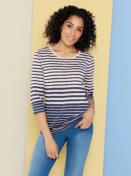 Classic Basics 3/4-Arm-Shirt "Ringelshirt", (1 tlg.) günstig online kaufen