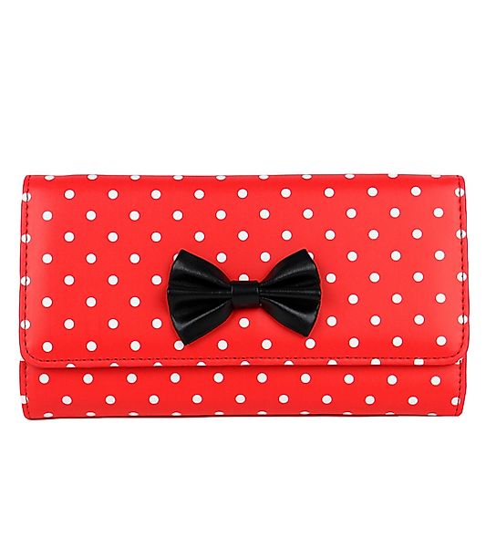 Schompi Geldbörse XXL Vintage Geldbeutel Polka günstig online kaufen