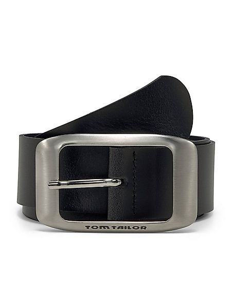 TOM TAILOR Ledergürtel Belts TTAMY Ledergürtel mit eckiger Dornschließe günstig online kaufen