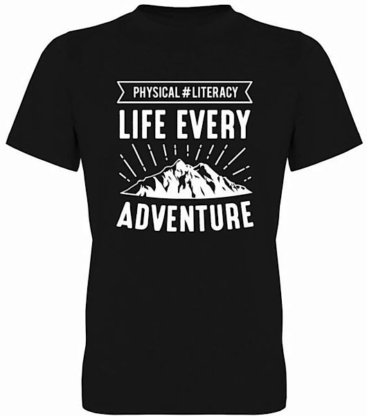 G-graphics T-Shirt Physical#Literacy – Life every Adventure Herren T-Shirt, günstig online kaufen