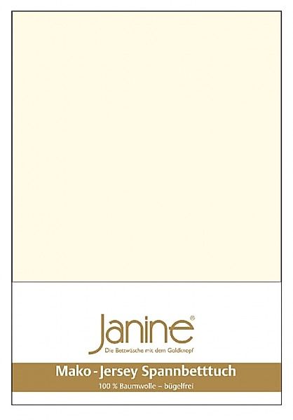 Janine Janine Spannbetttuch Mako-Feinjersey 5007 natur (07) Größe:  150x200 günstig online kaufen