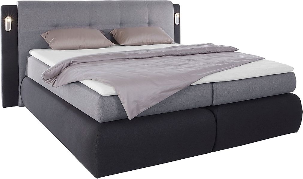 COLLECTION AB Boxspringbett »Borna«, inklusive Bettkasten, LED-Beleuchtung günstig online kaufen