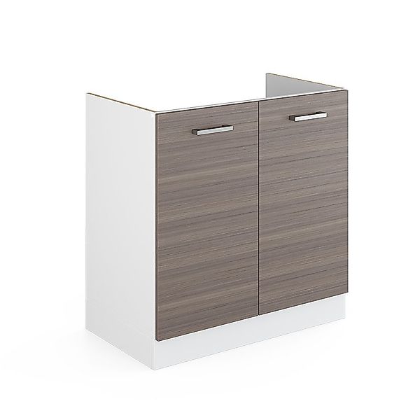 Vicco Schranksystem R-Line, Grau/Weiß, 80 cm günstig online kaufen