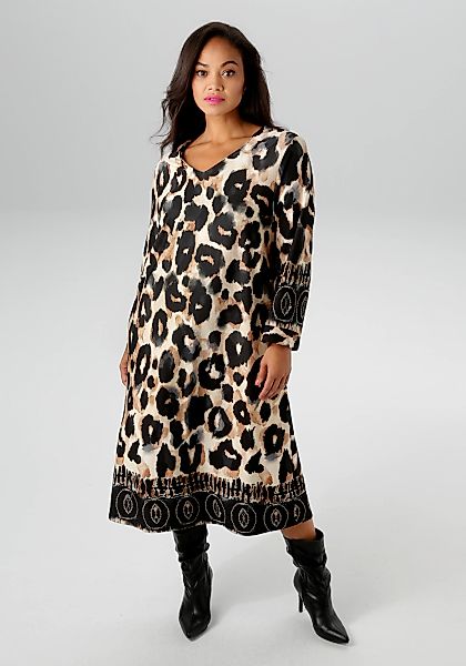 Aniston PLUS Jerseykleid, in ausdrucksvoller Animalprint - NEUE KOLLEKTION günstig online kaufen