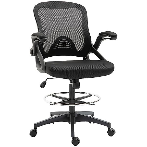 Vinsetto Schreibtischstuhl Mesh Zeichenstuhl, Ergonomischer Bürostuhl günstig online kaufen