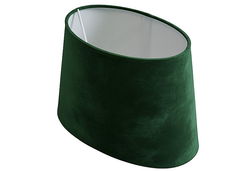 B&S Lampenschirm Lampenschirm oval Velvet grün B:31,5x20/T:23,5x15/H:19,5cm günstig online kaufen