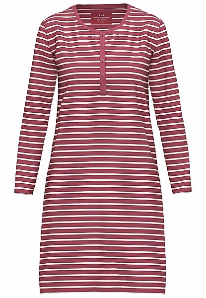 GÖTZBURG Nachthemd "Herbstblüte" Ohne Taschen Knopfleiste, Rundhalsausschni günstig online kaufen