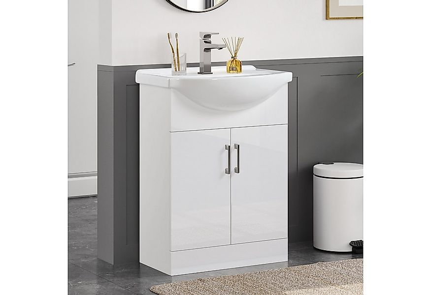 Yaheetech Waschtisch Waschbecken mit Unterschrank, Badezimmerschrank Waschb günstig online kaufen