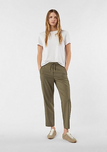 comma 7/8-Hose Hose Jogpants aus Twill mit elastischem Bund günstig online kaufen