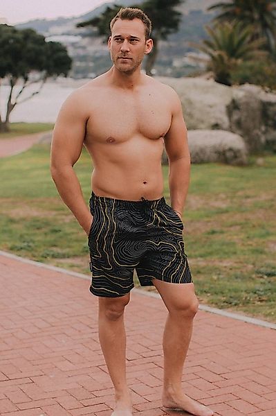 GUGGEN Mountain Badehose Herren Badehosen Badeshorts Männer Boardshort Schn günstig online kaufen