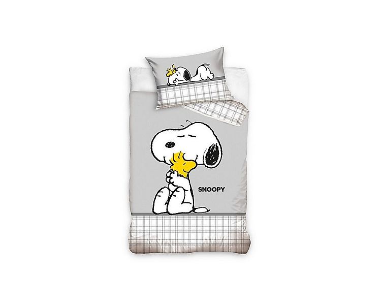 Snoopy Kinderbettwäsche Snoopy & Woodstock Bettwäsche 100x135cm günstig online kaufen