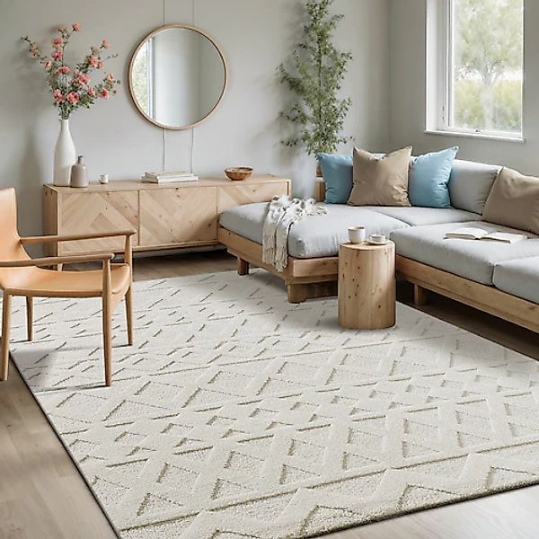 merinos Teppich »Elio 1« rechteckig 16 mm Höhe moderner Kurzflor Teppich mi günstig online kaufen