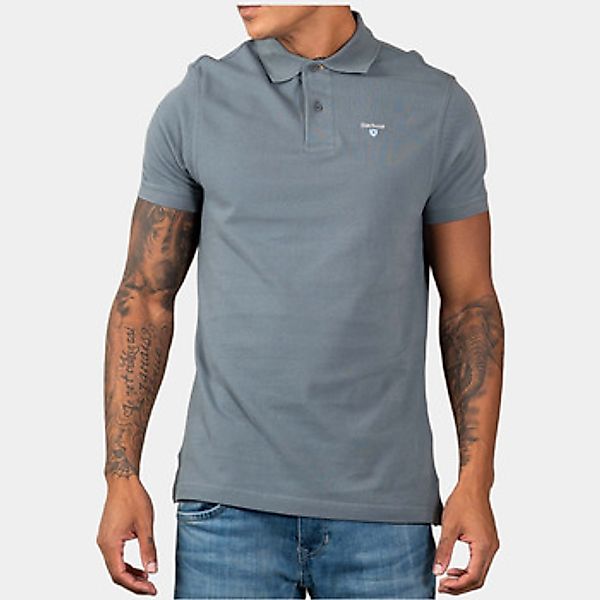 Barbour  Poloshirt Tartan pique polo shirt - bluestone günstig online kaufen
