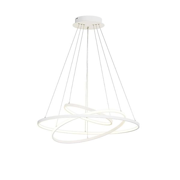 Lucande LED Ezana 9624255 Dimmbar Modern in Weiß aus Metall 1-flammig Wohnz günstig online kaufen