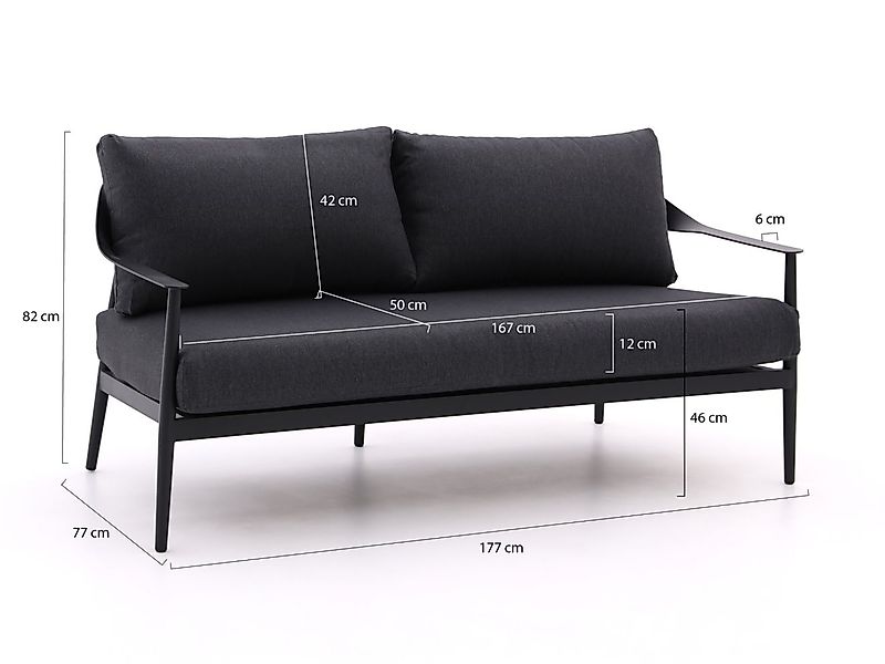 Bellagio Valli Gartensofa 177 cm günstig online kaufen