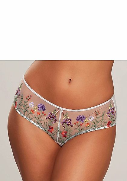 LASCANA Stringpanty "Maria", mit bunten Blumen aus Stickereispitze günstig online kaufen