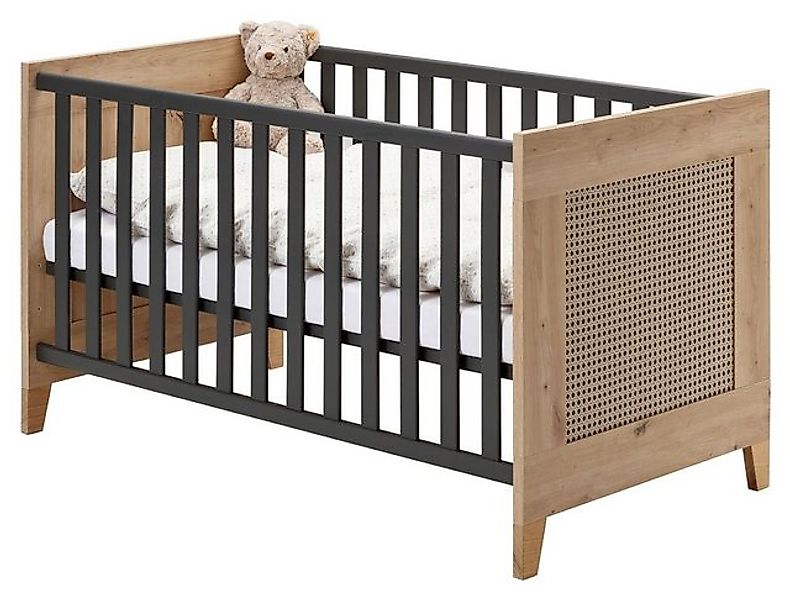 Vito Bett Babybett, ARONDA, Braun, B 70 cm, T 140 cm günstig online kaufen