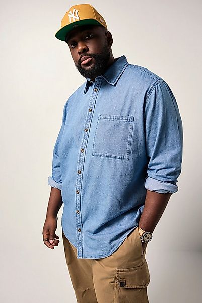 STHUGE Businesshemd Jeanshemd Langarm Modern Fit günstig online kaufen