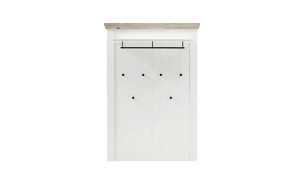 Garderobenpaneel  Roble ¦ weiß ¦ Maße (cm): B: 107 H: 153 T: 27.0 Garderobe günstig online kaufen