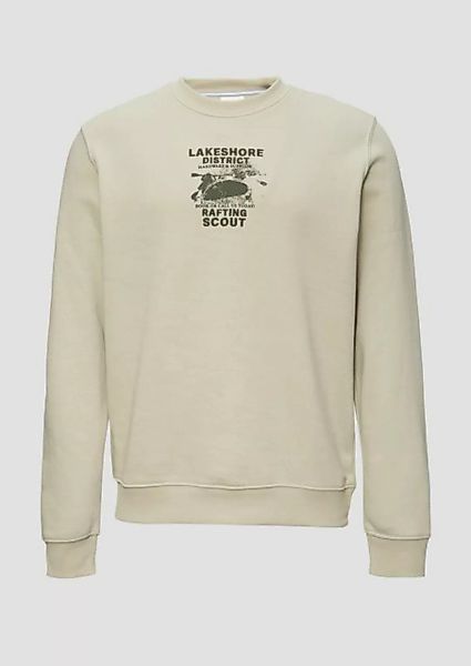 s.Oliver Sweatshirt Sweatshirt mit Stickerei aus weichem Baumwollmix Sticke günstig online kaufen