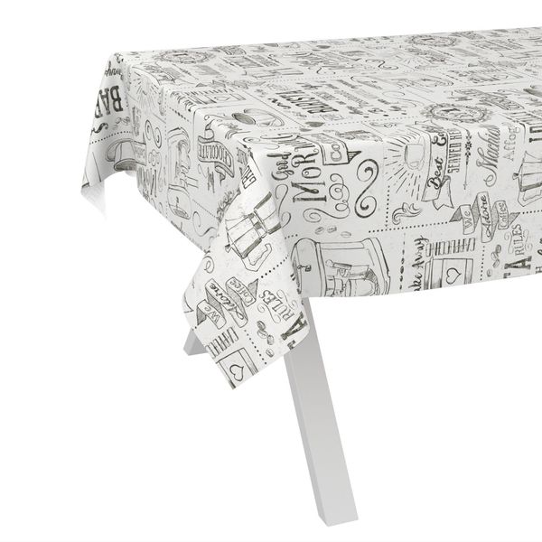 ANRO Tischdecke Wachstuch abwaschbar Barista Tischwäsche günstig online kaufen