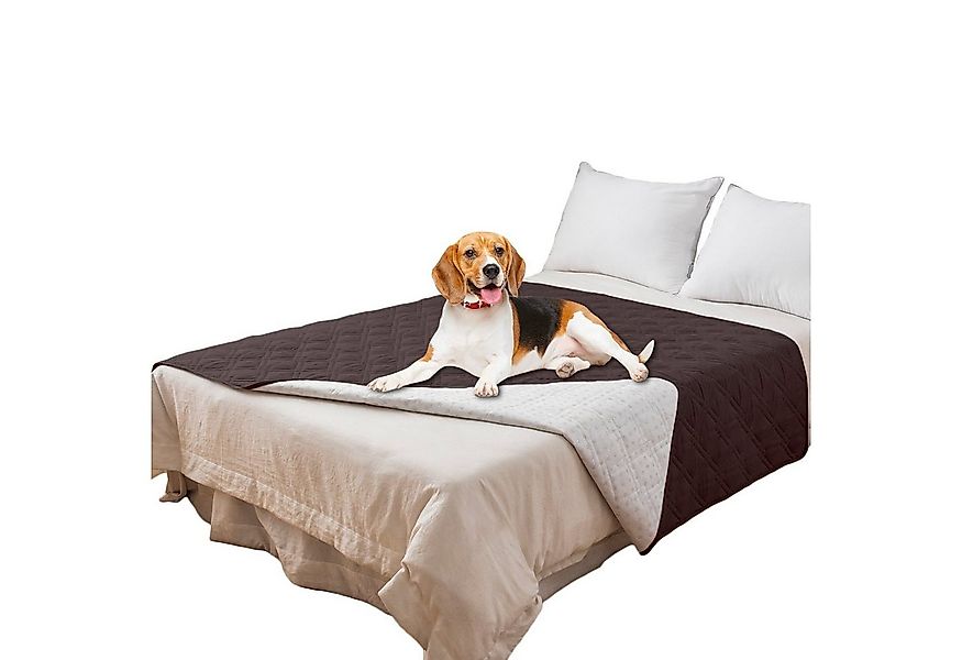 Rosnek Bettbezug Gesteppt, wasserdicht, rutschfest, für Bett Sofa Haustierm günstig online kaufen