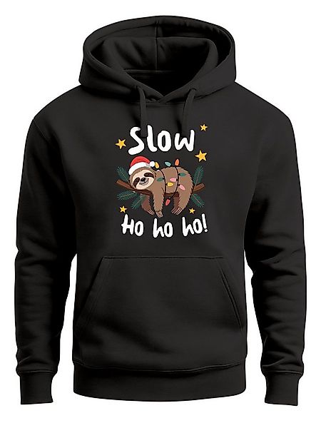 MoonWorks Hoodie Hoodie Herren Weihnachten Kapuzen-Pullover Faultier Spruch günstig online kaufen