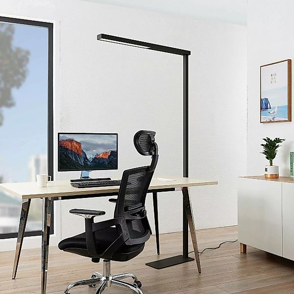 Arcchio LED-Bürostehleuchte Tamilo, 194 cm, schwarz, Alu günstig online kaufen