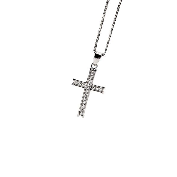 ELLAWIL Kreuzkette Silberkette mit Kreuz Anhänger günstig online kaufen