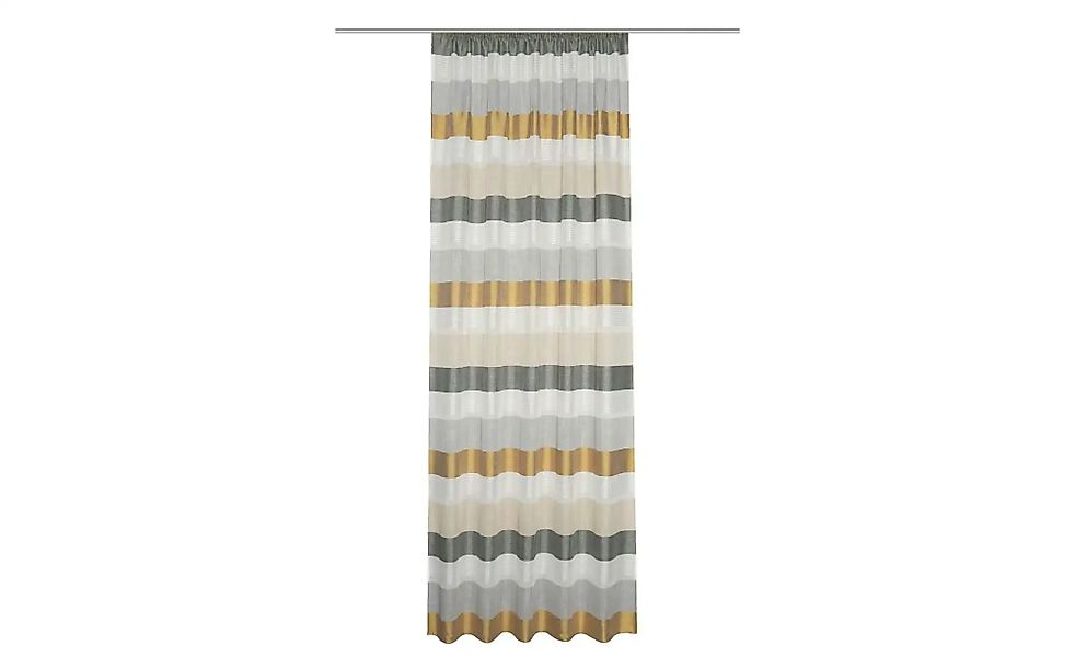 HOME Wohnideen Kräuselbandschal   ¦ gold ¦ Maße (cm): B: 140 H: 145 Gardine günstig online kaufen