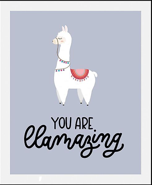 queence Bild "Llamazing", (1 St.), gerahmt günstig online kaufen
