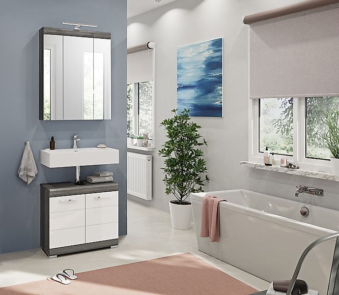 INOSIGN Badmöbel-Set "Siena, 2 teilig, inklusive LED Beleuchtung, bestehend günstig online kaufen