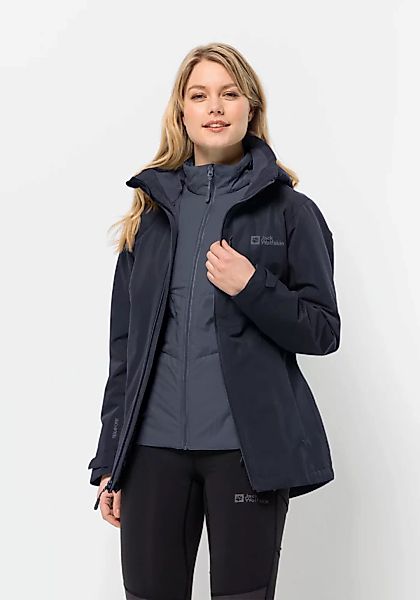 Jack Wolfskin 3-in-1-Funktionsjacke "BERGLAND 3IN1 JKT W", mit Kapuze günstig online kaufen