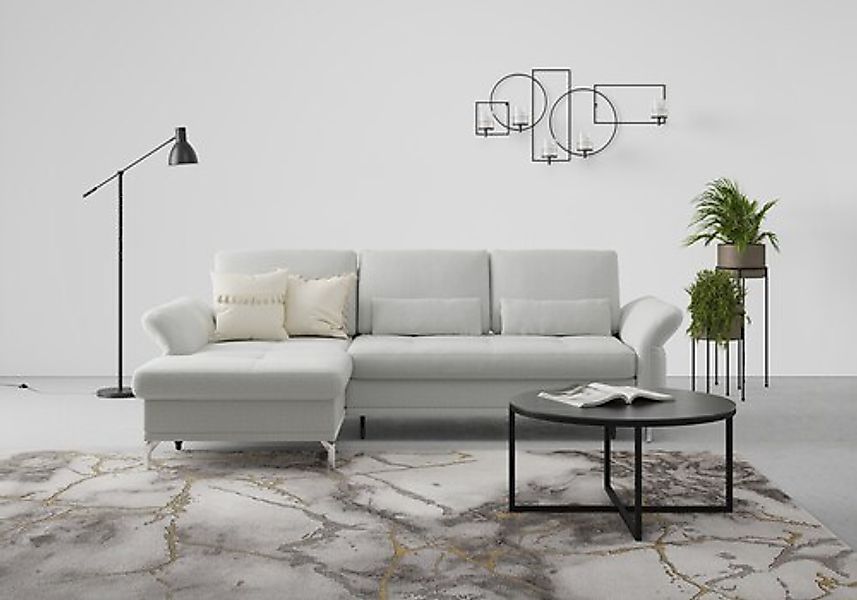 Home affaire Ecksofa »Palm Beach L-Form« Federkern, mit Sitztiefenverstellu günstig online kaufen