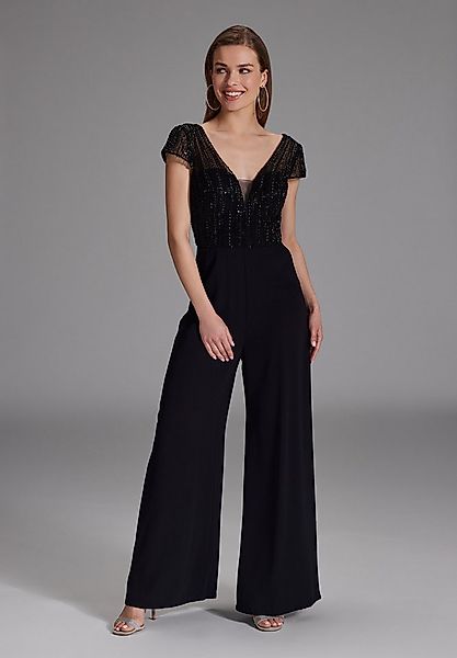 Hey Kyla Jumpsuit Jumpsuit mit Stickerei und kleinem Ärmelansatz Oberteil i günstig online kaufen