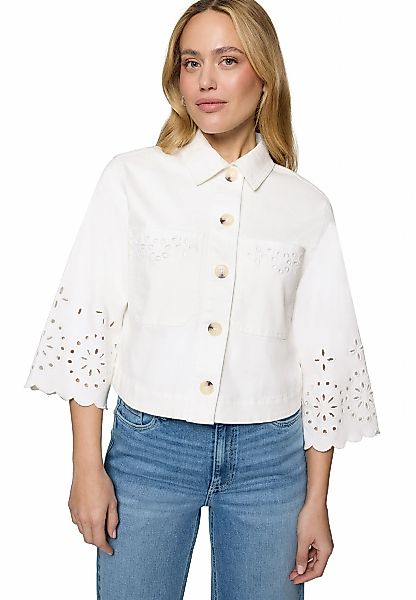 Zero Jackenblazer "Damen mit Lochmuster" Lochstickerei günstig online kaufen