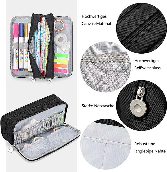 Coonoor Federtasche Federmäppchen grossem Fassungsvermöge Stiftebeutel Aufb günstig online kaufen