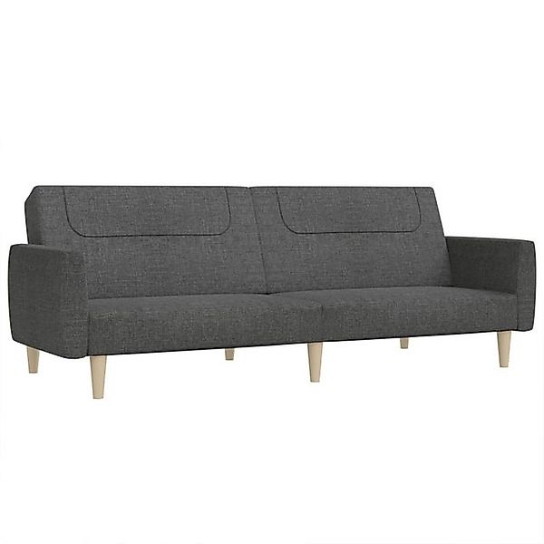 vidaXL Sofa Schlafsofa 2-Sitzer Dunkelgrau Stoff günstig online kaufen