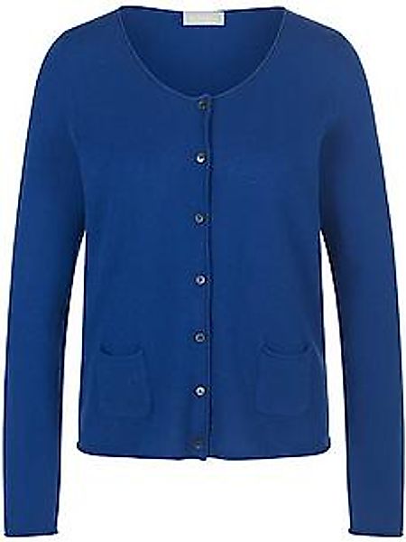Cardigan aus 100 % Kaschmir Peter Hahn blau günstig online kaufen