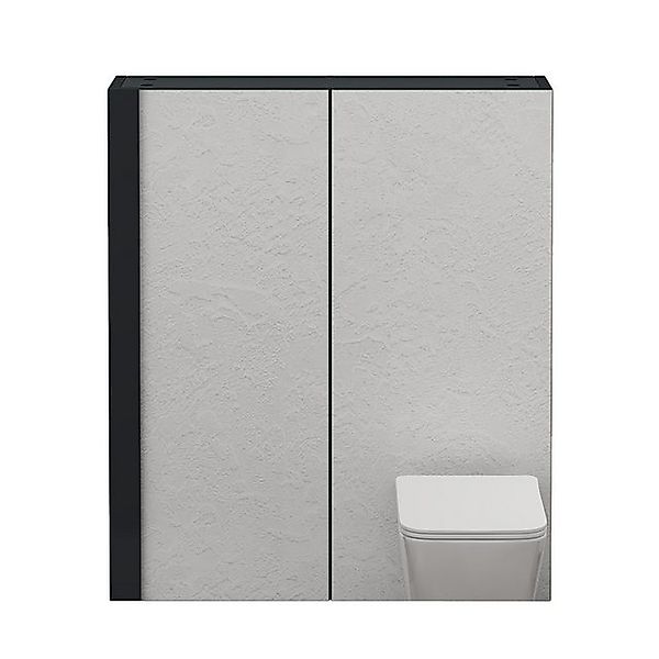 doporro Spiegelschrank Wandschrank Wandspiegel 60/80/100/120x70cm Weiß/Anth günstig online kaufen