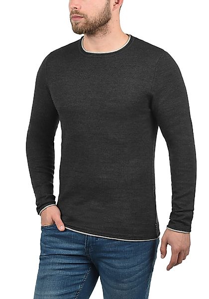 Blend Rundhalspullover BHOdin Strickpullover mit aufgerollten günstig online kaufen