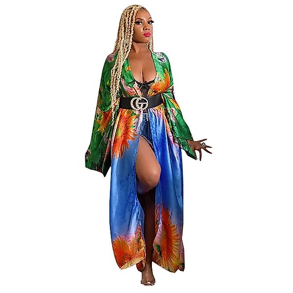 RWEUOQ Kimono Strandtunika Bikini-Überwurf Cardigan aus günstig online kaufen
