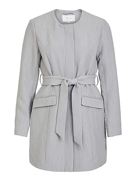 VILA Taillengürtel Mantel Damen Grau günstig online kaufen