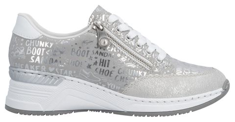 Rieker Sneaker mit Lettern bedruckt, Freizeitschuh, günstig online kaufen