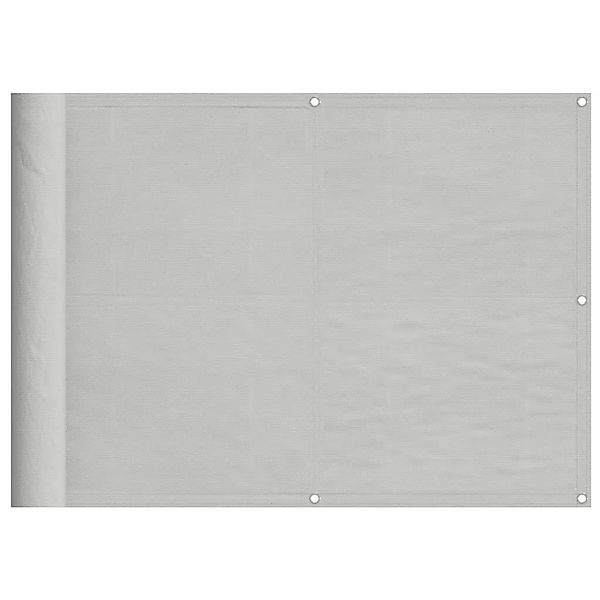 vidaXL Balkon-Sichtschutz Hellgrau 75x500 cm 100 % Polyester-Oxford 4000002 günstig online kaufen