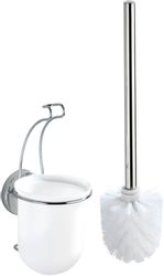 Wenko Vacuum-Loc Wand WC-Garnitur Milazzo Chrom-Weiß günstig online kaufen
