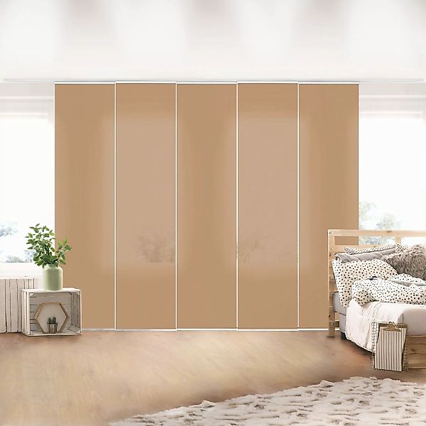 Bilderdepot24 Schiebegardine modern Flächenvorhang blickdicht Terracotta günstig online kaufen