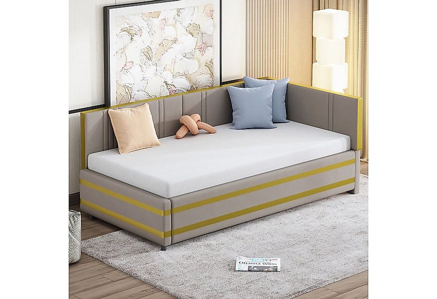 STILVORA Polsterbett 90×200 Polsterbett mit Lattenrost,Tagesbett ohne Matra günstig online kaufen